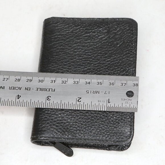 NEW LOCK Wallet RFID Blocking Faux Leather Travel Black Zip Around Window ID - Picture 9 of 10